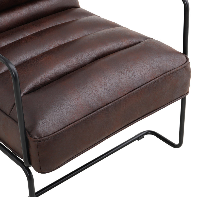 Faux Leather Armchair