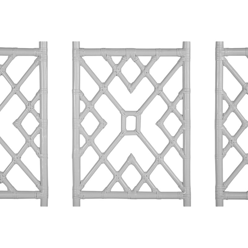 Camden Open-Frame Headboard, King, Light Gray