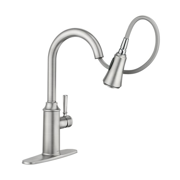 Moen Conneaut Pull Down Single Handle Kitchen Faucet & Reviews | Wayfair