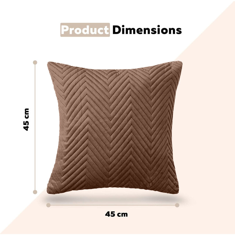 Square Cushion Cover, Coffee