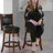 Leda Swivel Upholstered Counter Stool with Solid Wood Frame-366754807