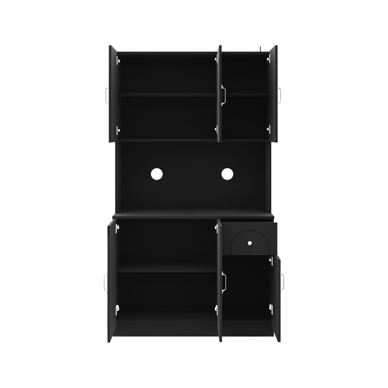 Armoire de rangement de 71 po avec comptoir pour four à micro-ondes 71 po