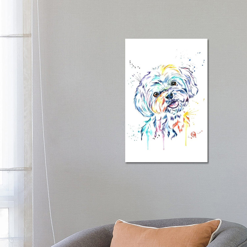 Havanese by Lisa Whitehouse - Wrapped Canvas Painting, 66.04 cm H x 45.72 cm W x 3.175 cm D