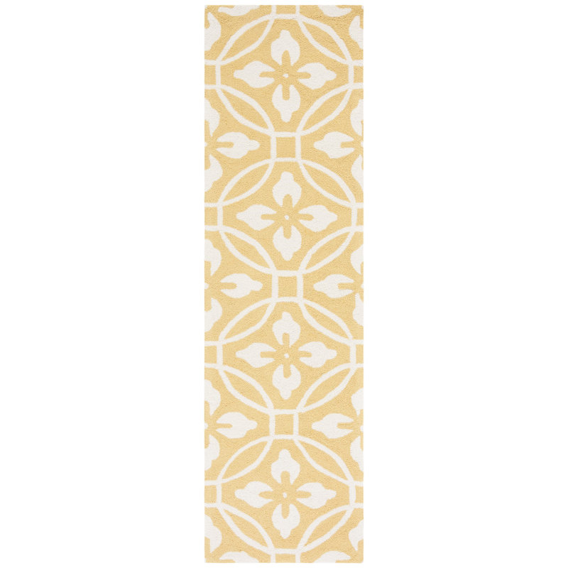Kosinski Hand Hooked Performance Abstract Rug, Runner 2'3" x 8'