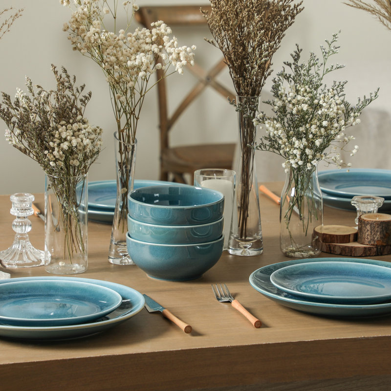 Service de table 24 pièces Stone Lain Riley, Bleu