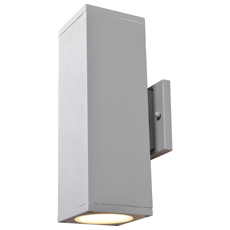 Kirkham Aluminum Wall Light, Satin, 12" H x 5" W x 6" D