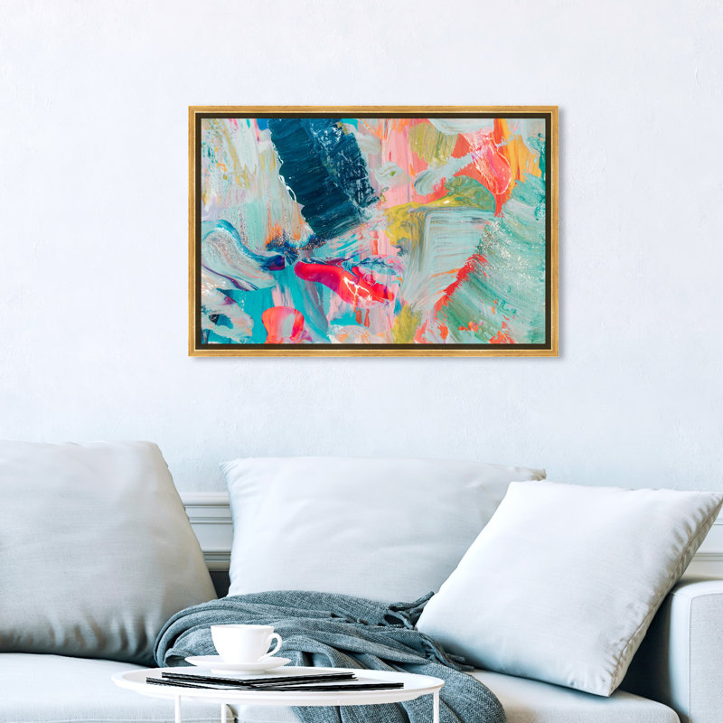 «Abstract That Love Feeling», impression sur toile, Toile encadrée, H 16 po x l 24 po, White