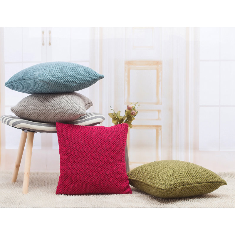 Ellie Reversible Throw Pillow, Grey