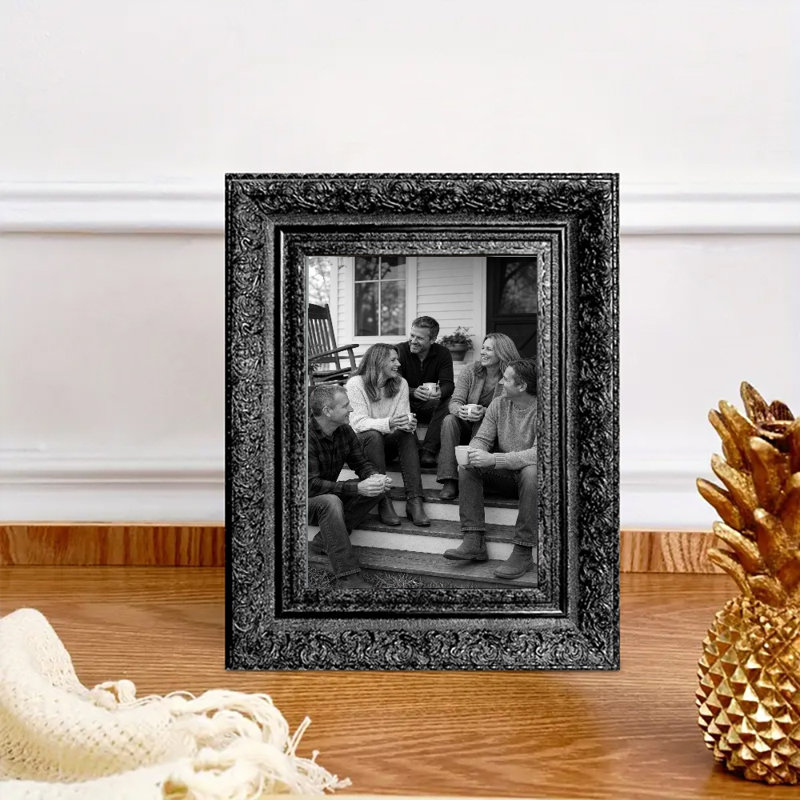 Cadre photo noir inspiré de la galerie 1PC pour photos de 5 po x 7 po et présentation de photos de mariage, Noir, 1