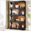 Tablette de rangement en S 71,26 "à 4 niveaux pour salon, bureau, chambre à coucher