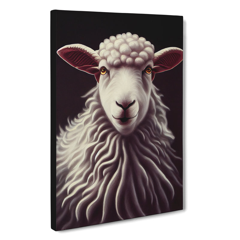 Stunning Sheep - Wrapped Canvas, 50cm H x 35cm W x 3cm D