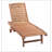 Outsunny Outdoor Chaise Lounge Pool Chair, Built-In Table, Reclining Backrest for Sun tanning/Sunbathing, Rolling Wheels