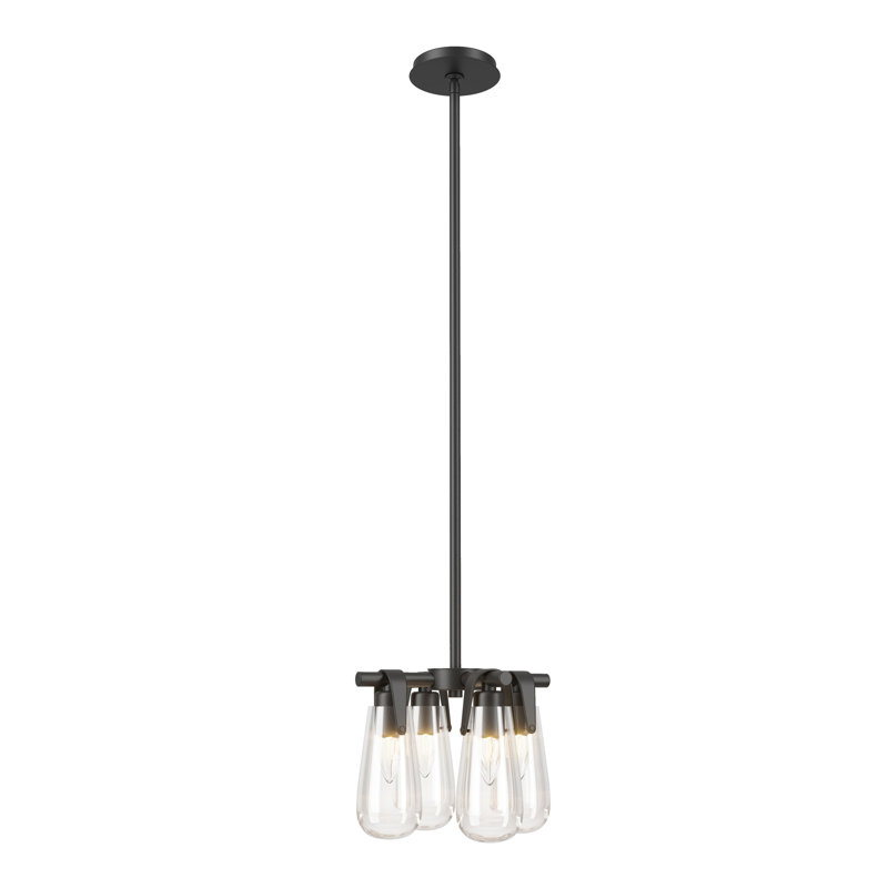 Eos 4 - Light Unique Classic Chandelier, Black