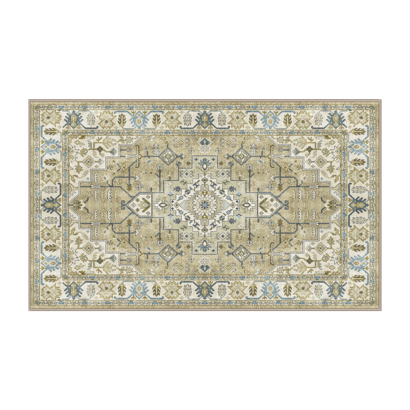 Fitnete Hand Loomed Washable Oriental Indoor Rug, Rectangle 4' x 6'