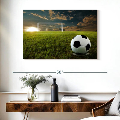 Football Sirci au coucher du soleil