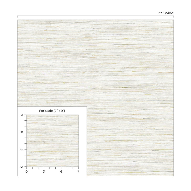 Vinyl Wallpaper Roll, Butter Cream