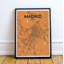 Madrid City Map - No Frame Print-459937445