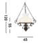 Scarsdale 1 - Light Antique Rust Unique/Statement Pendant