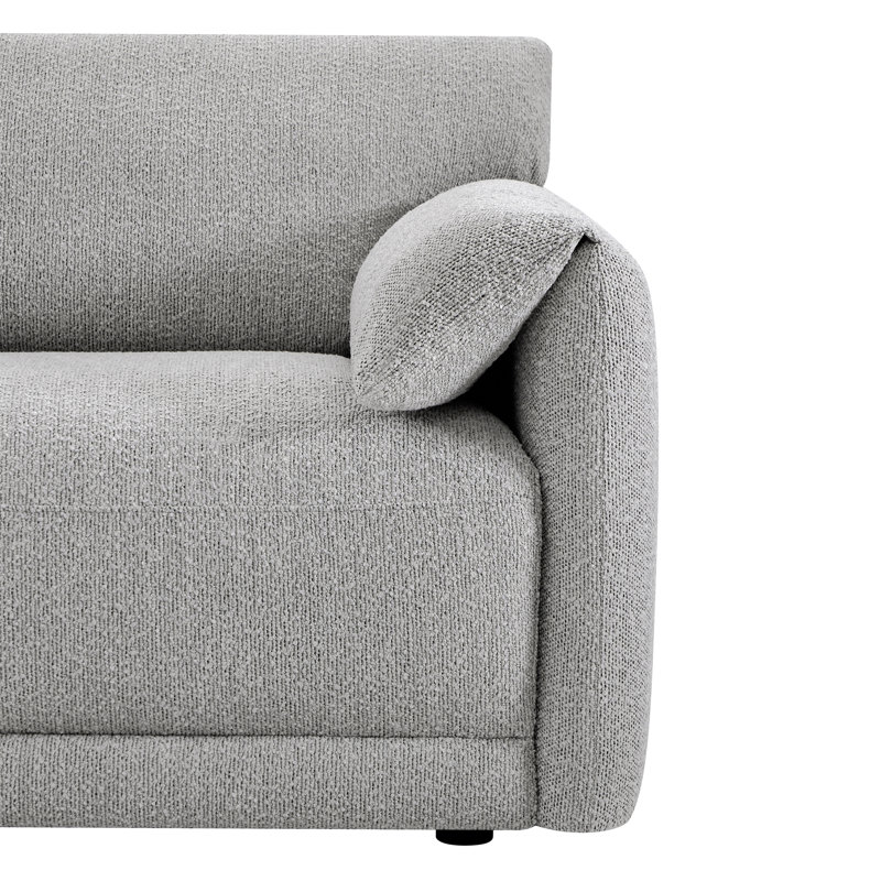 Canapé modulaire 2 pièces Deandre, Gris