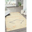 Tapis délicat beige en laine noué à la main marocain-863006640