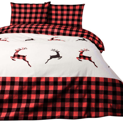 The Seasonal Aisle Agan Cotton Geometric Shapes and Floral Duvet Cover Set with Pillow Shams and Pillowcases