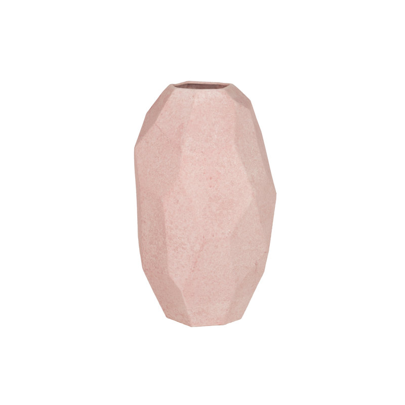 Ceramic / Porcelain Table Vase, 48cm H x 27cm W x 27cm D, Orange