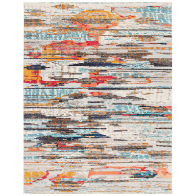 Riccio Abstract Ivory/Multi Area Rug