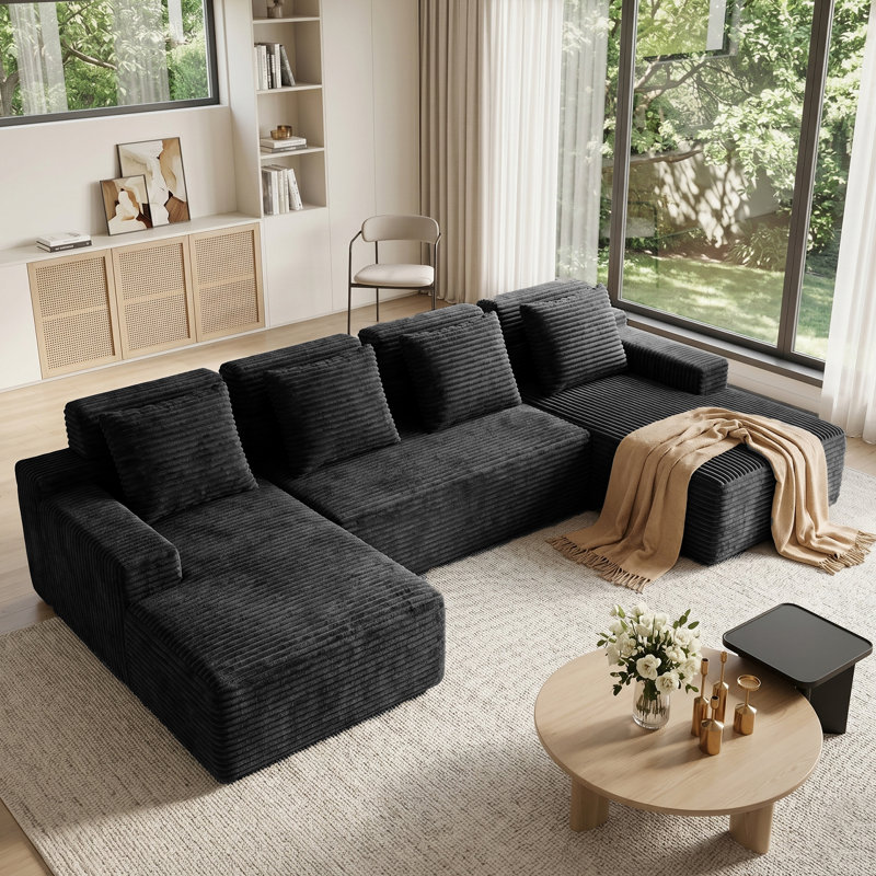  Canapé modulaire Boneless , Noir