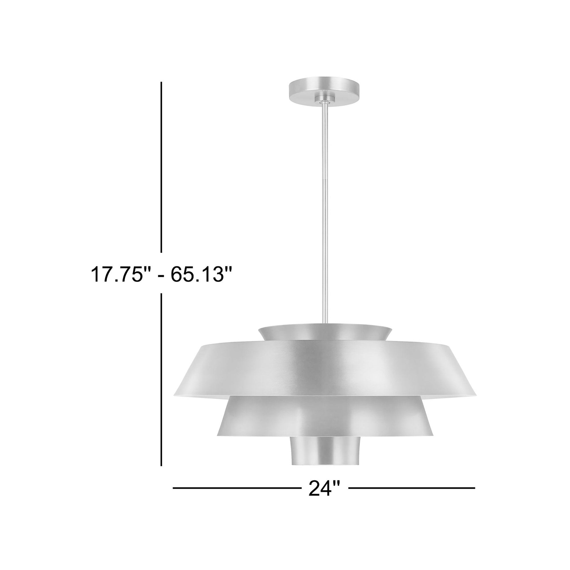 Kapa Single Light Metal Dimmable Pendant, Burnished Brass