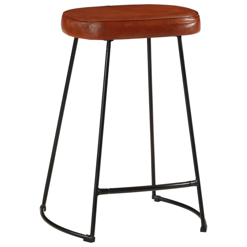 Alonzia Upholstered Counter Stool with Metal Frame