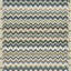 Erin Gates by Momeni Abbot Hand Tufted Wool Zig Zag Blue Area Rug 5' X 8'-1104153019
