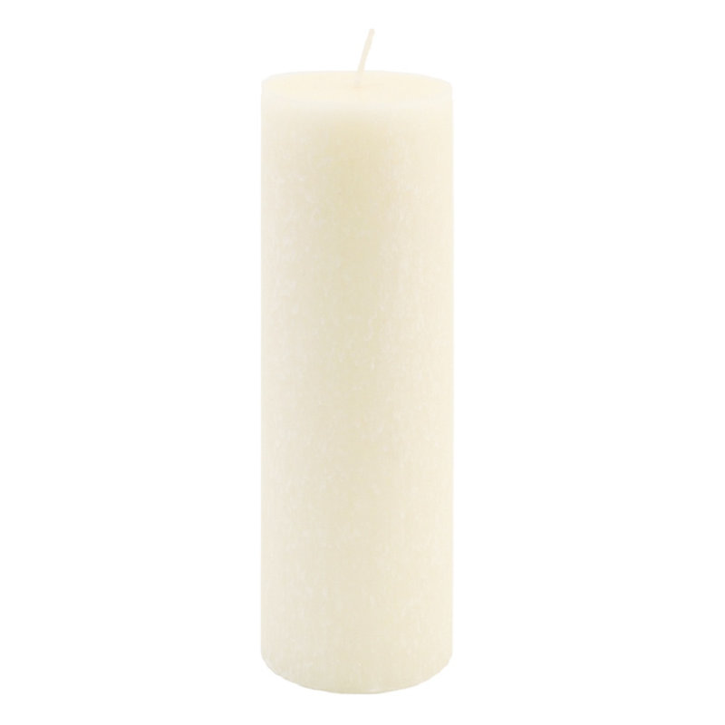 Timberline Unscented Pillar Candle, Ivory, 9" H x 3" W x 3" D