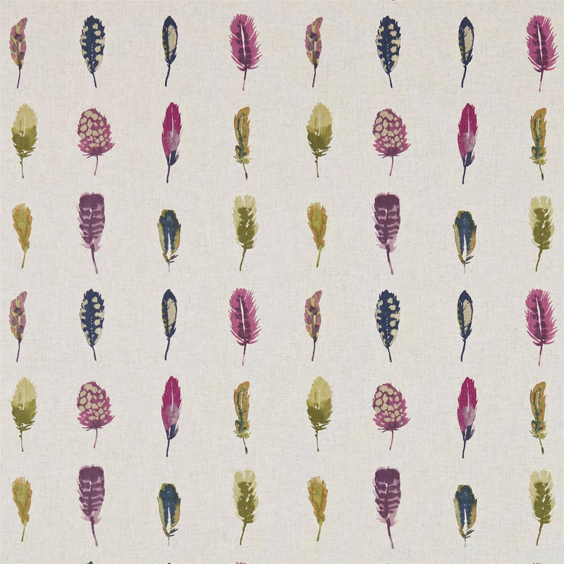 Limosa Fabric, Loganberry/Raspberry/Olive