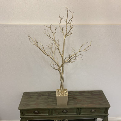 48'' Faux Tree in Wood Planter