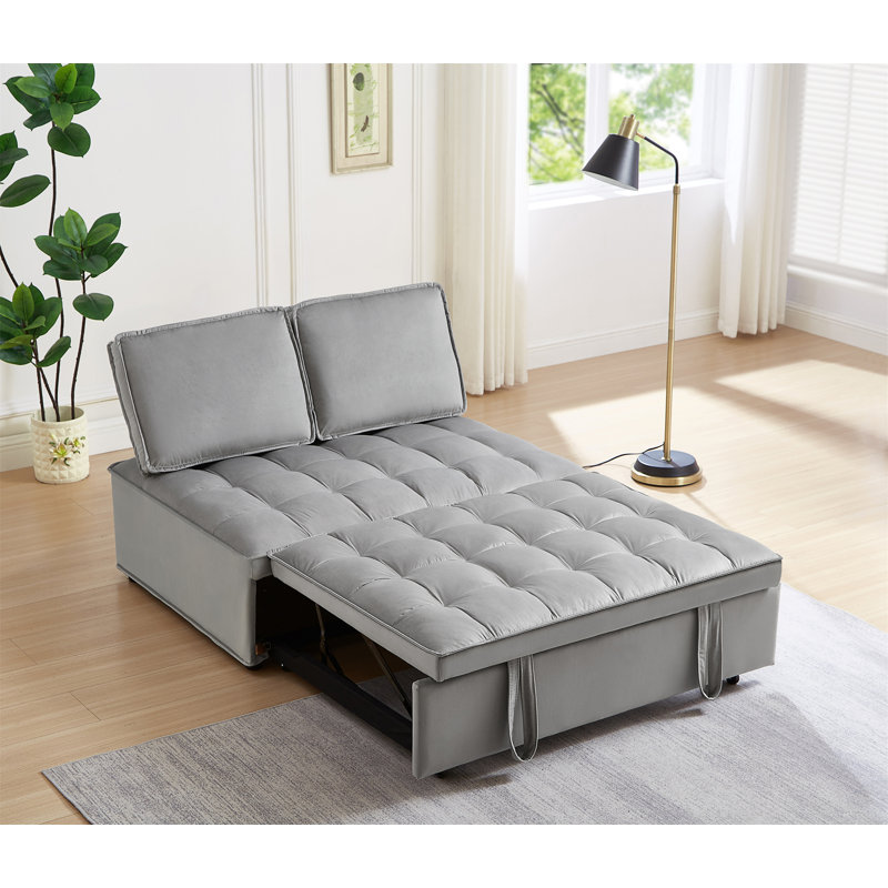 Convertible Sleeping Sofa Bed, Gray
