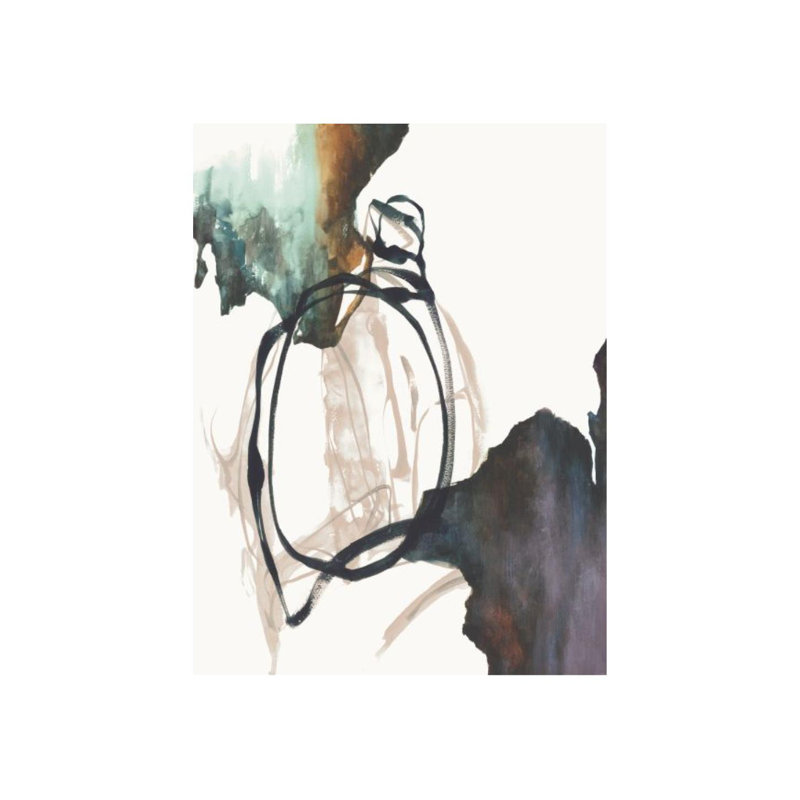 «Dark Strings II» par Sara Brown, reproduction d'art graphique sur toile, Image au pinceau gel, H 48 po x l 36 po x P 1,5 po