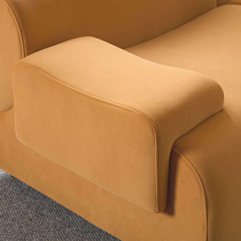 4 Free Sectional Sofa, Orange