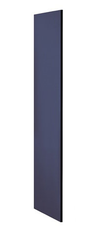 Panneau latéral sans capot incliné, H 76 po x l 18 po x P 0,75 po, Bleu