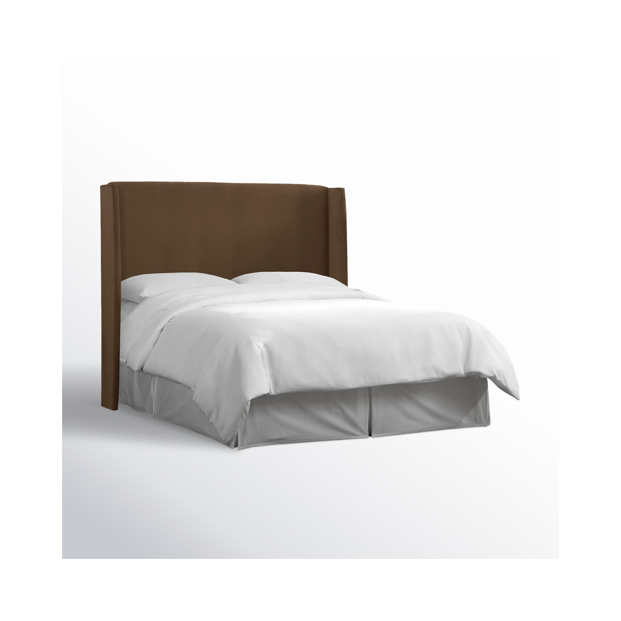 Bellfield Upholstered Headboard, California King, Classic Chocolate Velvet