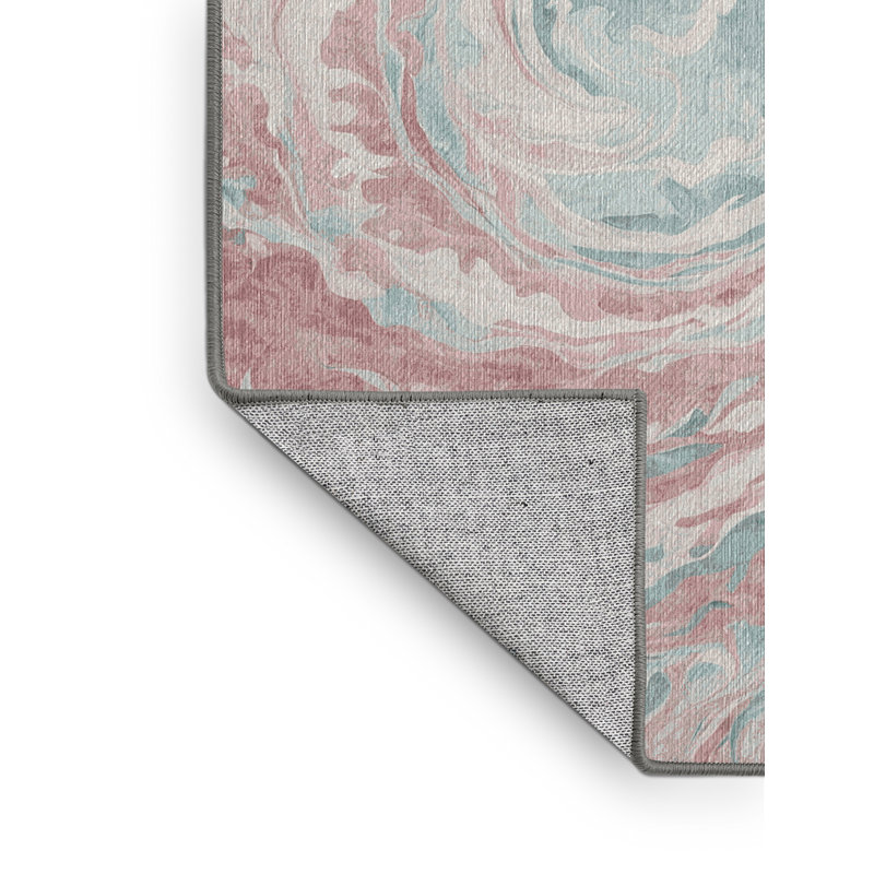 Tapis gris lavable à la machine, Rectangulaire 7 pi x 10 pi