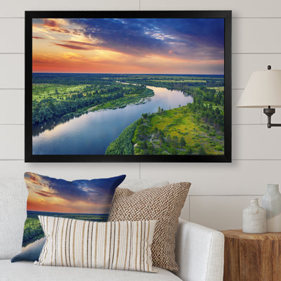 Vue aérienne de la rivière Alabama II sur toile