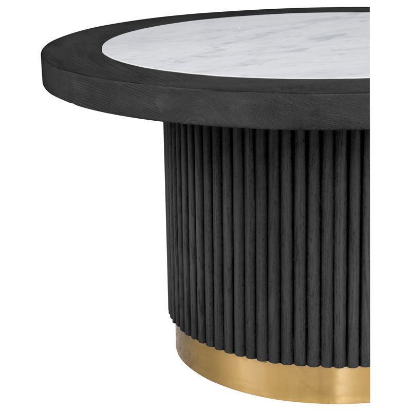 Petite table basse ronde, H 16 po x L 28 po x l 28 po