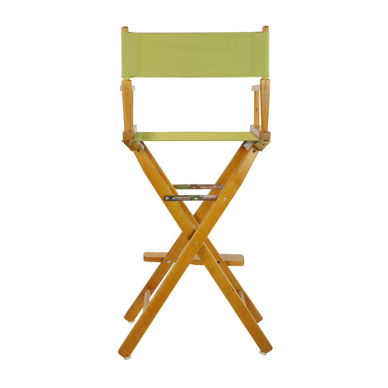 30" Folding Director Chair with Canvas, Honey Oak, Sage