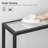 Vonte 39.4" Glass Console Table Gold Metal Frame-91059464