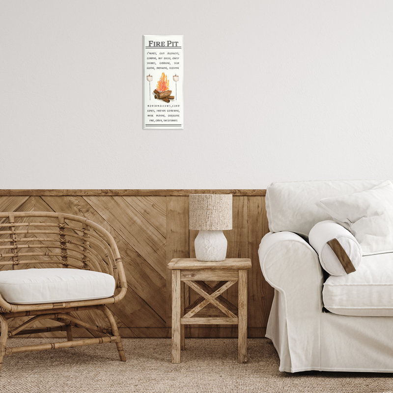 Art mural, "Fire Fire & Marshmallows" par Corrine Rose Designs