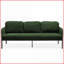 Canapé moderne en polyester vert 3 places - Petit canapé confortable pour le salon, la chambre à coucher, un appartement | Vert | Tissu | Polyester-1688925752