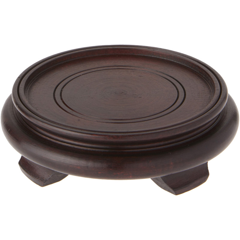 Danut Decorative Base, 1.625" H x 5.875" W x 5.875" D, Dark Brown