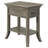 Solid + Manufactured Wood Traditional Tray Edge End Table-53643822