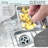 Azuni Square 4 ½" Stainless Steel Strainer with removable Basket