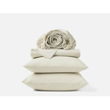 Organic Crinkled Percale Sheet Set